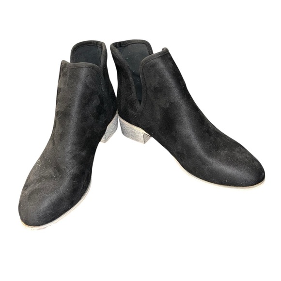 Seven 7 soho black suede booties ankle boots 9 like new seven7 - Picture 2 of 6